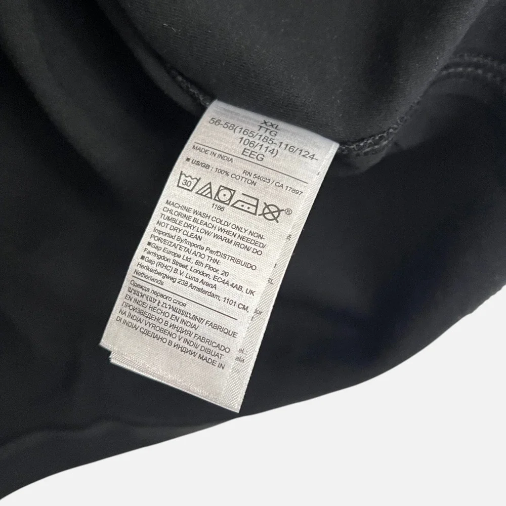 Banana Republic Men's Black Luxury Touch V-Neck T-Shirt XXL 100% Cotton NWT